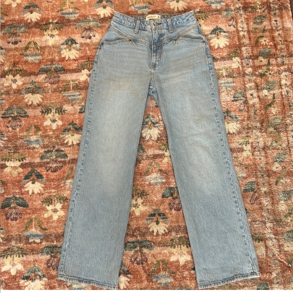 Abercrombie & Fitch Curve Love High Rise 90’s Relaxed Jean- 26R w/ Front Yoke